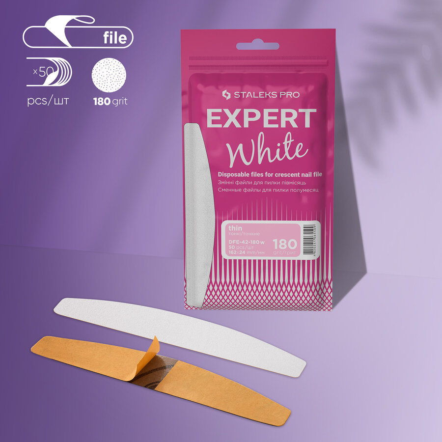 Сменяеми файлове за пила полумесец Expert 42 180 грит (50 бр.) Сменяеми файлове за пила полумесец Expert 42 180 грит (50 бр.)