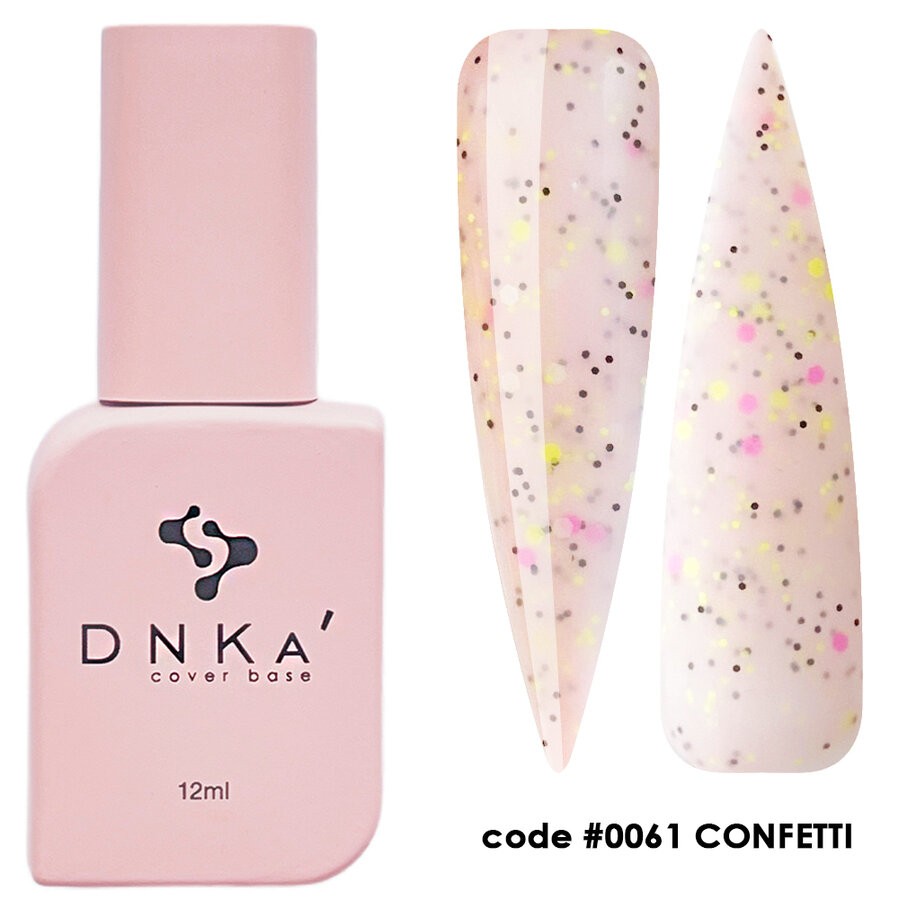 Цветна каучукова основа DNKa 0061 Confetti 12 мл.