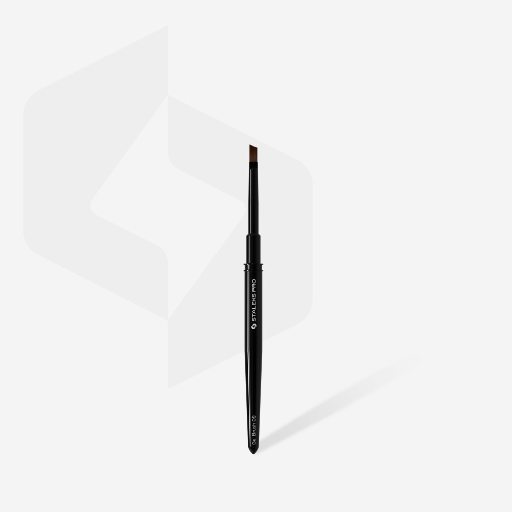 Скосена четка за гел Staleks Expert 6 мм Скосена четка за гел Staleks Expert 6 мм