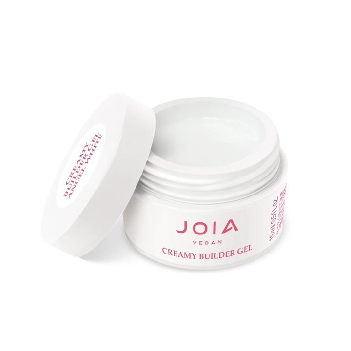 Млечно бял гел за изграждане Joia Vegan Angel White 15 мл. Млечно бял гел за изграждане Joia Vegan Angel White 15 мл.