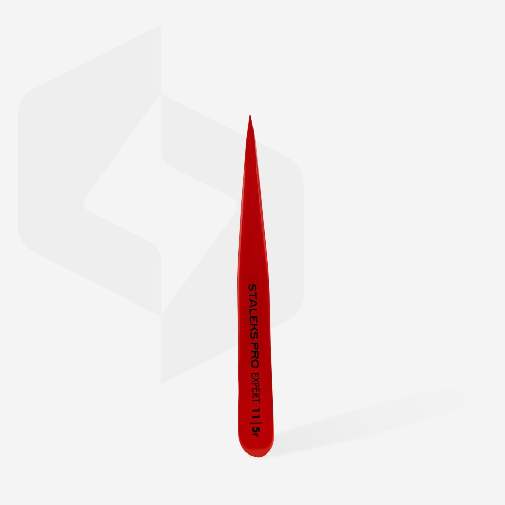 Пинсета за вежди червена Expert 11 Type 5r Пинсета за вежди червена Expert 11 Type 5r